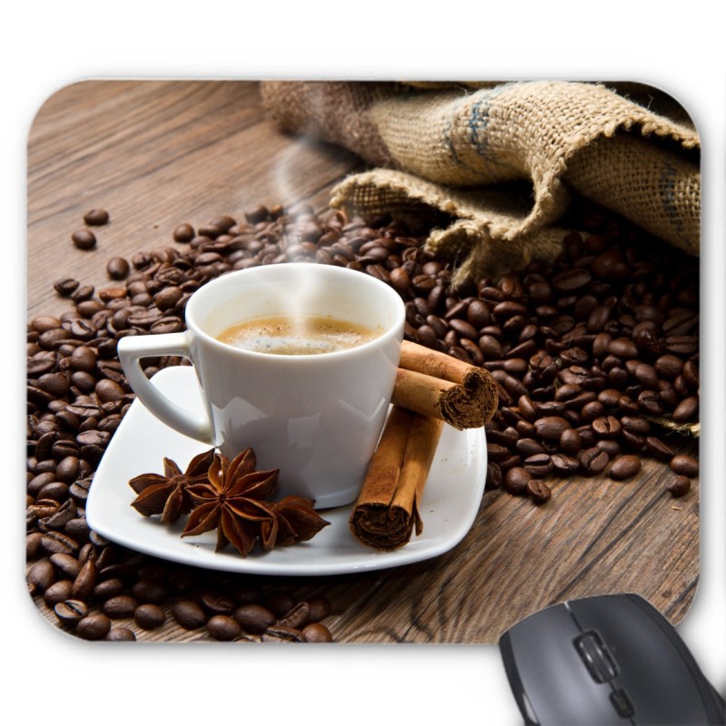 Tapis de souris grains café 