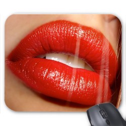 Tapis de souris Lèvres rouges