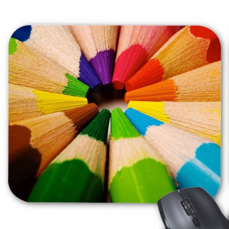 Tapis de souris Crayons couleurs