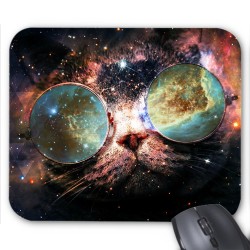 Tapis de souris Chat espace