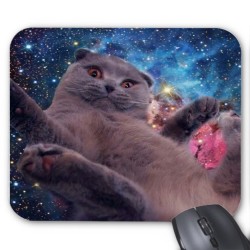 Tapis de souris Chat dans l'espace 