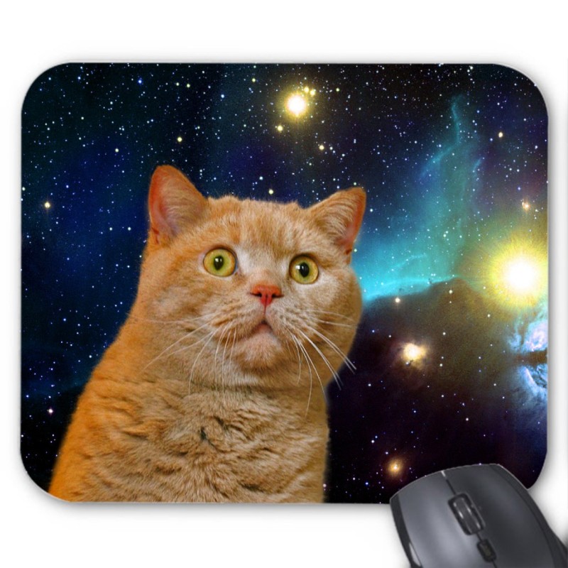 Tapis de souris Chat dans l'espace 