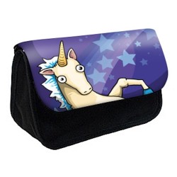 Trousse à Crayons Cheval licorne étoiles