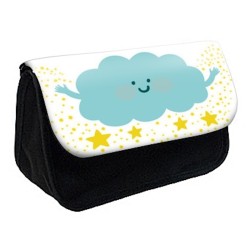 Trousse à Crayons Nuage étoiles