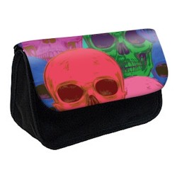 Trousse à Crayons Têtes de mort pop art