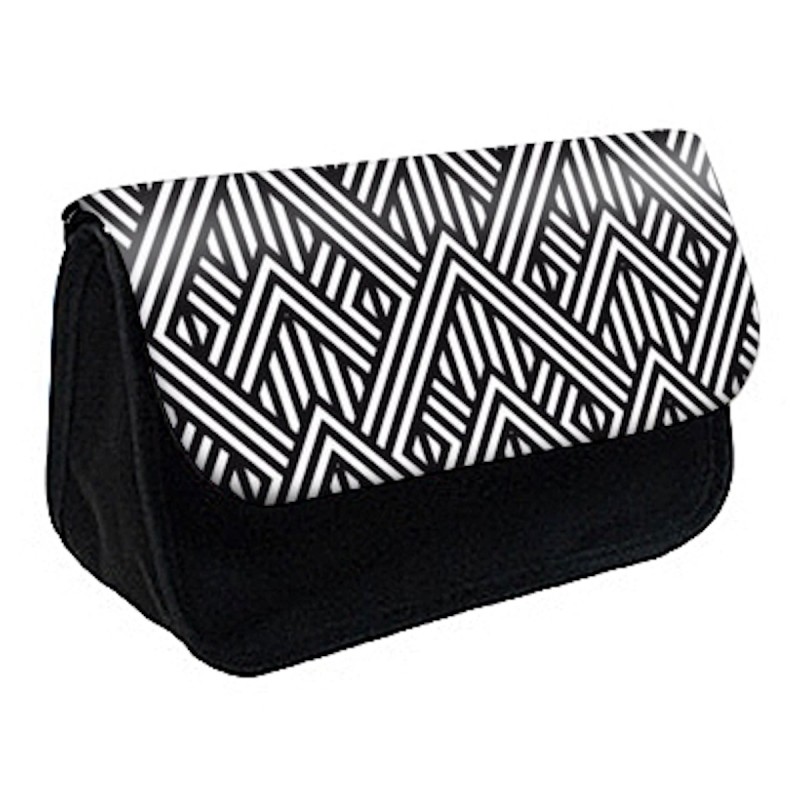 Trousse à Crayons Design noir et blanc 