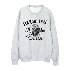 Sweat-Shirt imprimé Touche pas a mon barbu
