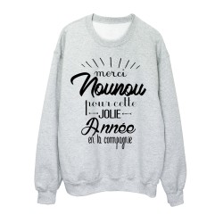 Sweat-Shirt CITATION MERCI NOUNOU