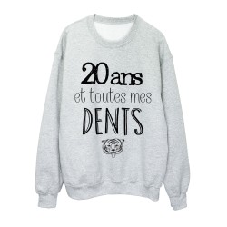 Sweat-Shirt ANNIVERSAIRE 20 ans et toutes mes dents