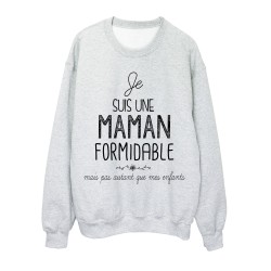 Sweat-Shirt fete des mere  Je suis une MAMAN formidable
