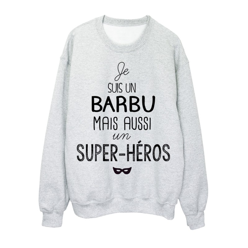 Shirt citation je suis un Barbu mais aussi un super héros