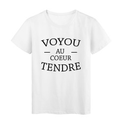 T-Shirt blanc Voyou au coeur tendre