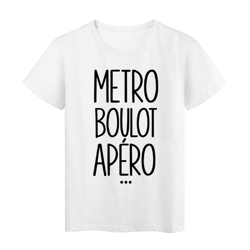 T-Shirt METRO BOULOT APERO