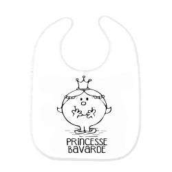 Bavoir bébé citation Prncesse bavarde