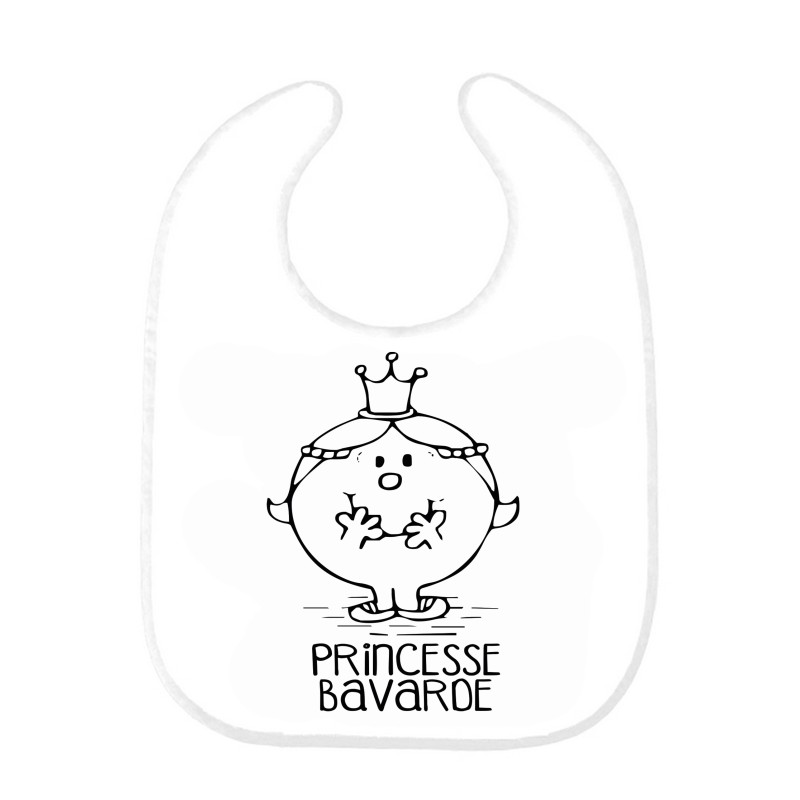 Bavoir bébé citation Prncesse bavarde