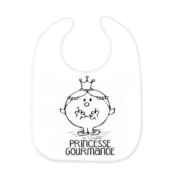 Bavoir bébé citation Princesse gourmande