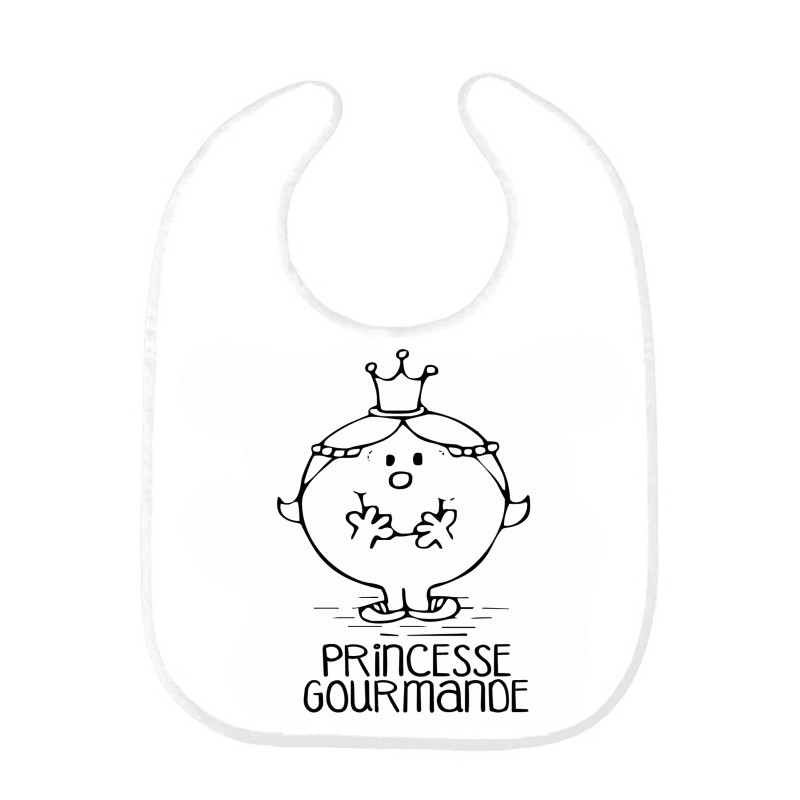 Bavoir bébé citation Princesse gourmande