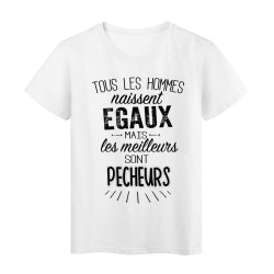 T-Shirt citation Tous les hommes naissent égaux mais les meilleurs sont Policiers 