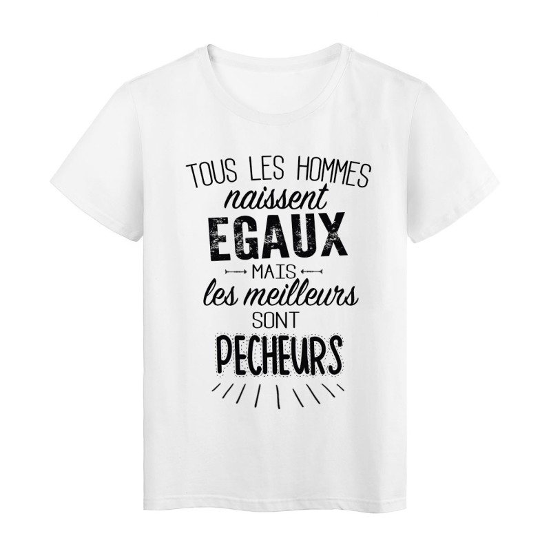 T-Shirt citation Tous les hommes naissent égaux mais les meilleurs sont Policiers 