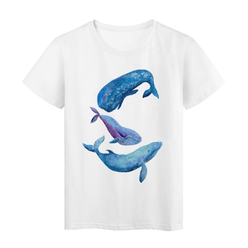 T-Shirt blanc Dauphins 