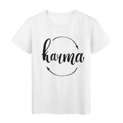 T-Shirt blanc Karma Flèches 