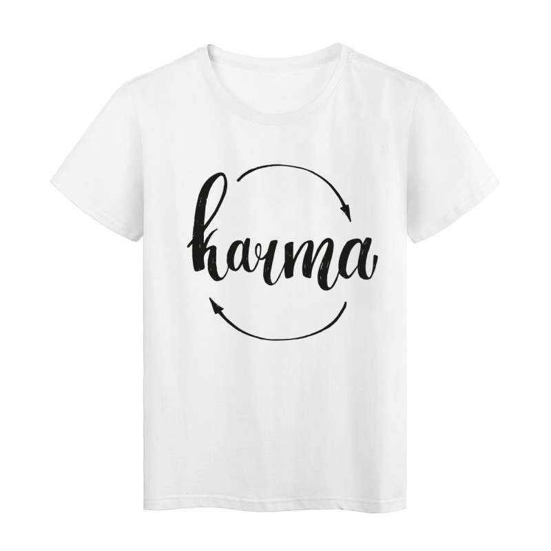 T-Shirt blanc Karma Flèches 