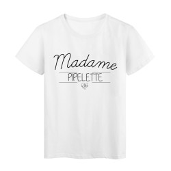 T-Shirt imprimé humour design Madame pipelette
