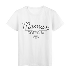 T-Shirt imprimé Citation MAMAN GATEAUX