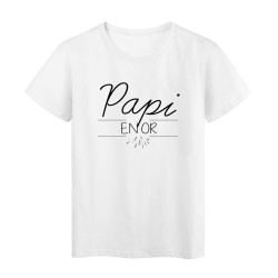 T-Shirt imprimé Humour Citation PAPI EN OR