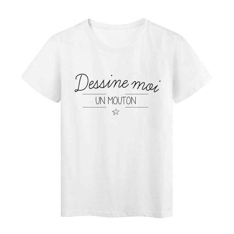T-Shirt imprimé Citation Dessine moi un mouton 