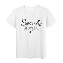 T-Shirt imprimé Citation Bombe atomique