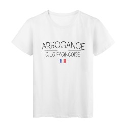 T-Shirt imprimé humour Citation Arrogance à la Française