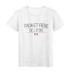 T-Shirt imprimé humour Citation FADA ET FIÈRE DE L'ETRE