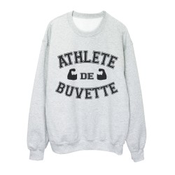 Sweat shirt imprimé humour Athlete de buvette
