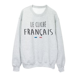 Sweat shirt imprimé citation humour le cliché francais 