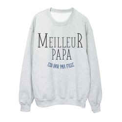 Sweat shirt imprimé Fete des peres meilleur papa elu par ma fille