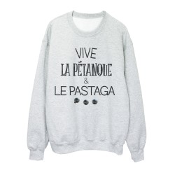 Sweat shirt imprimé  Vive le pétanque et le pastaga 