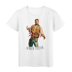 T-Shirt Collage vintage horror cowboy artiste Série limitée qualité supérieur