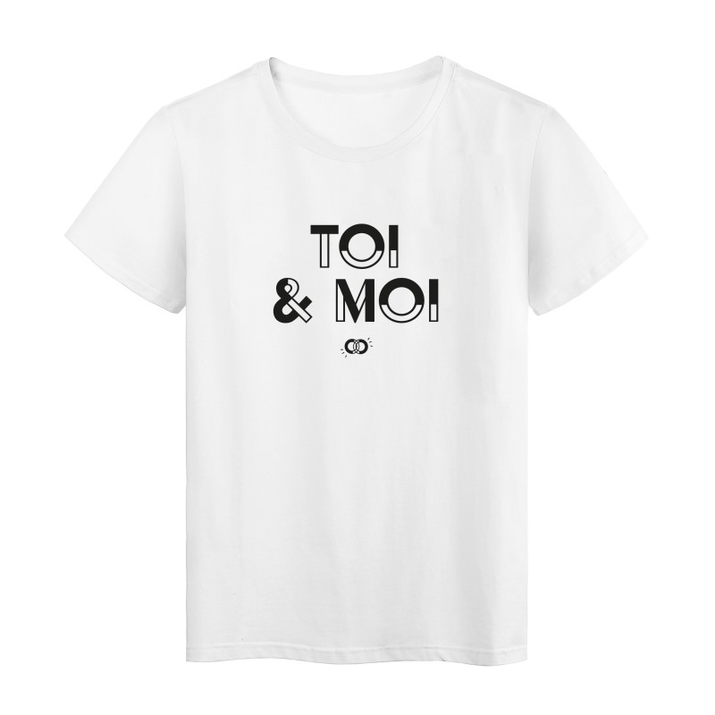 T-Shirt imprimé citation mariage toi et moi