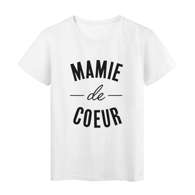T-Shirt imprimé citation Mamie de coeur 