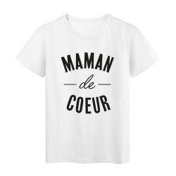 T-Shirt imprimé citation Maman de coeur 
