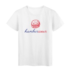 T-Shirt imprimé citation humour hamburcoeur