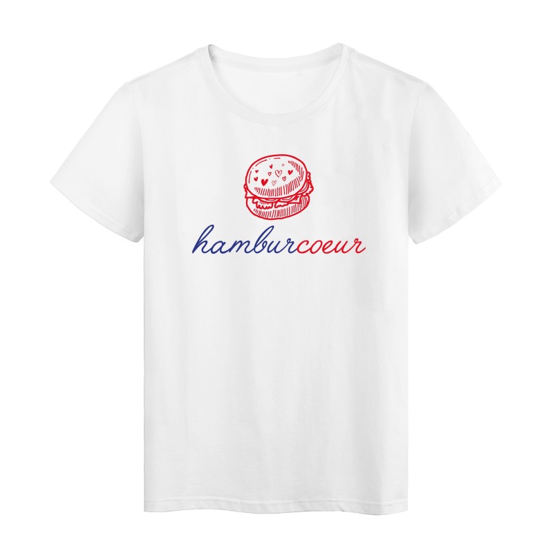 T-Shirt imprimé citation humour hamburcoeur