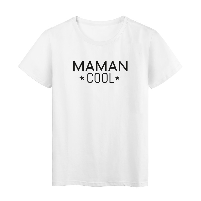 T-Shirt imprimé citation maman cool