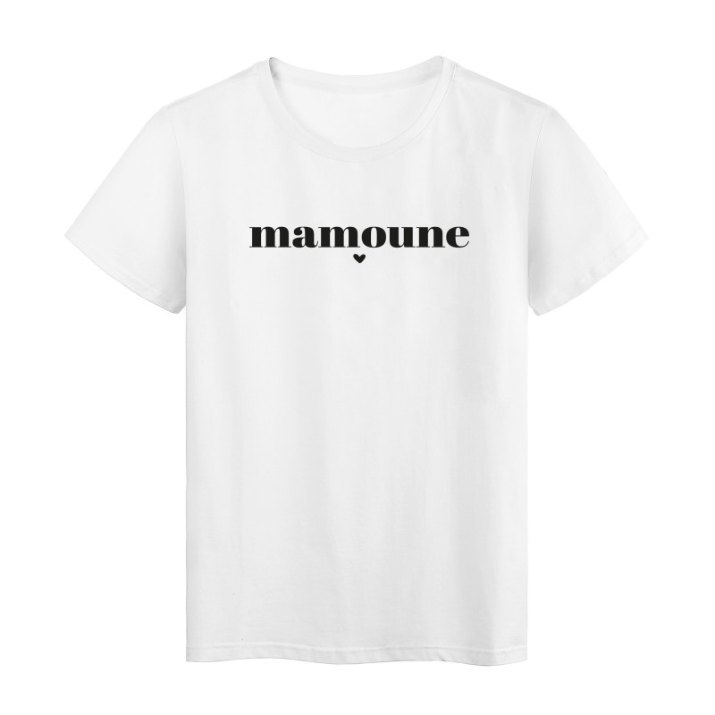 T-Shirt imprimé citation Mamoune