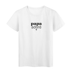 T-Shirt imprimé citation papa adoré