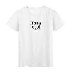 T-Shirt imprimé citation Tata cool