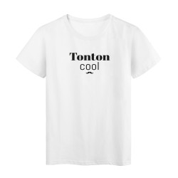 T-Shirt imprimé citation tonton cool 