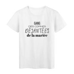 T-Shirt imprimé citation humour Gang déjantées de la mariée