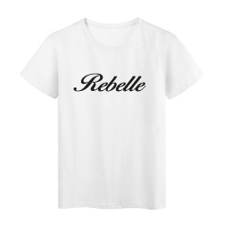 T-Shirt imprimé citation rebelle